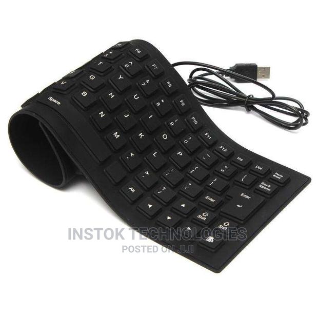Flexible Keyboard - Foldable Silent Silicone USB Key Board