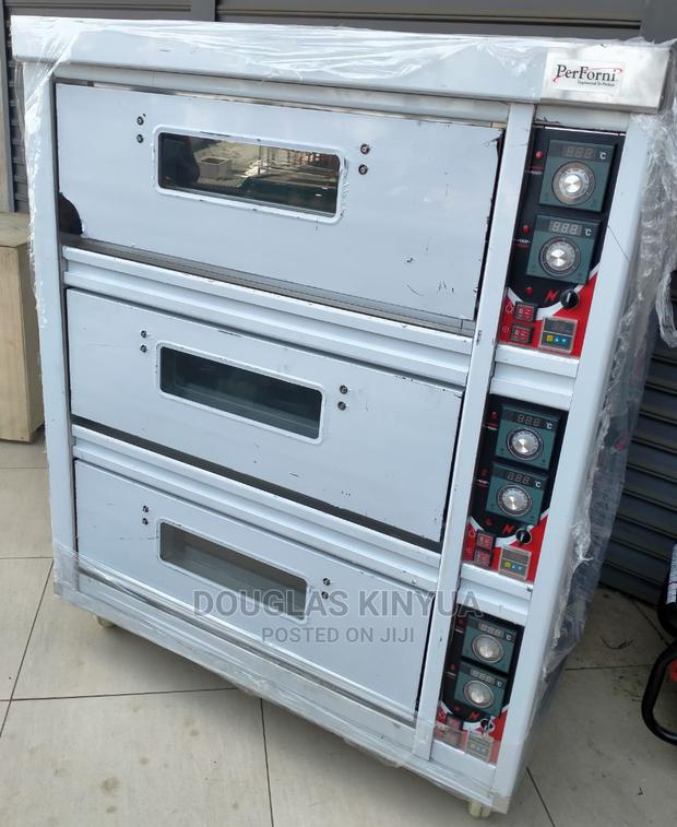 Imported Three Deck Baking Oven - main view