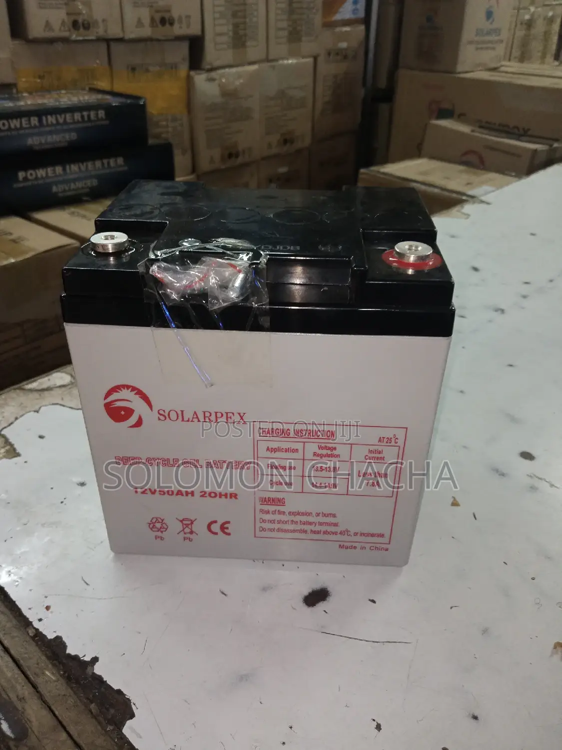 Solarpex 50ah 12 v Battery