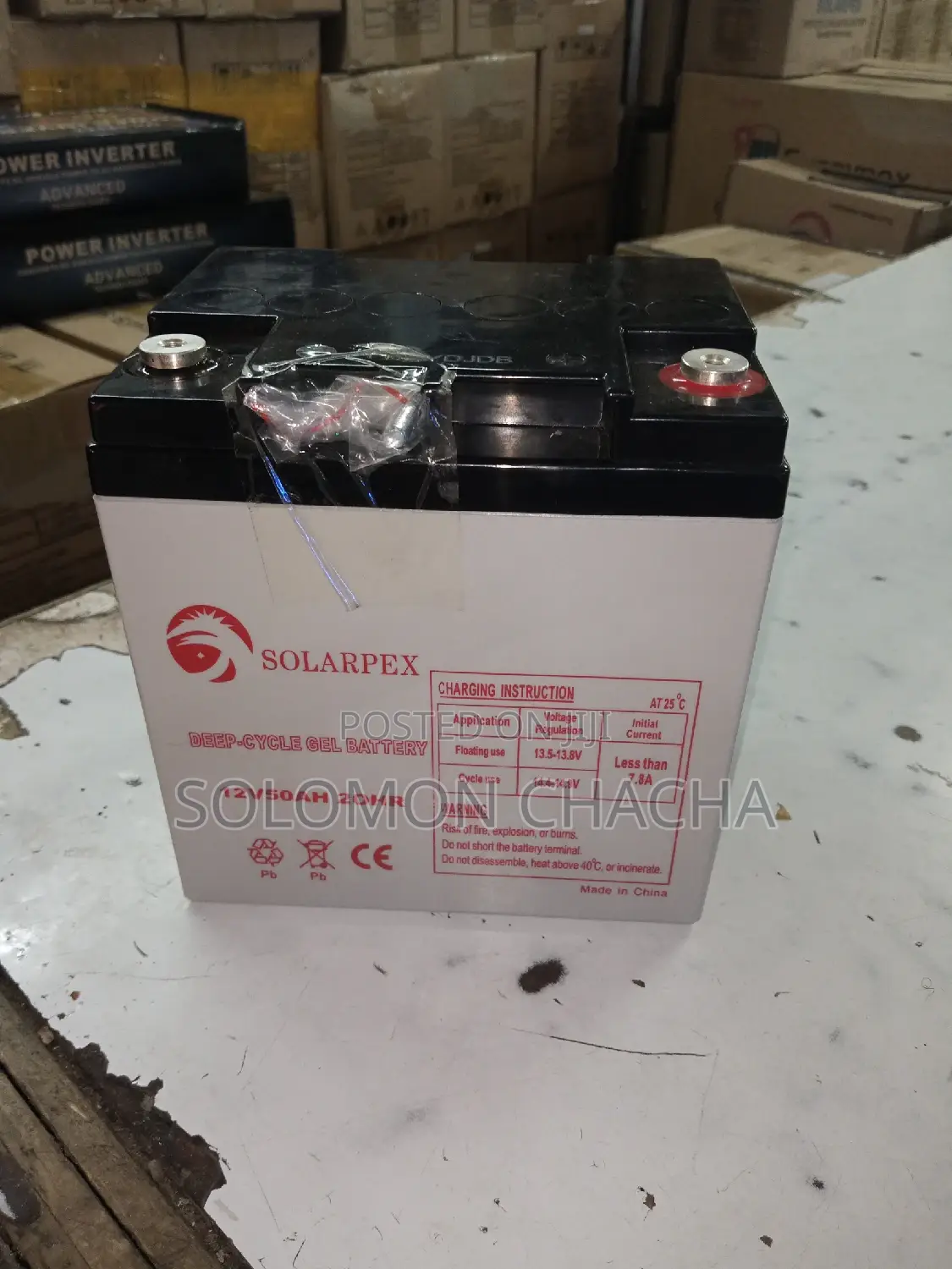 Solarpex 50ah 12 v Battery