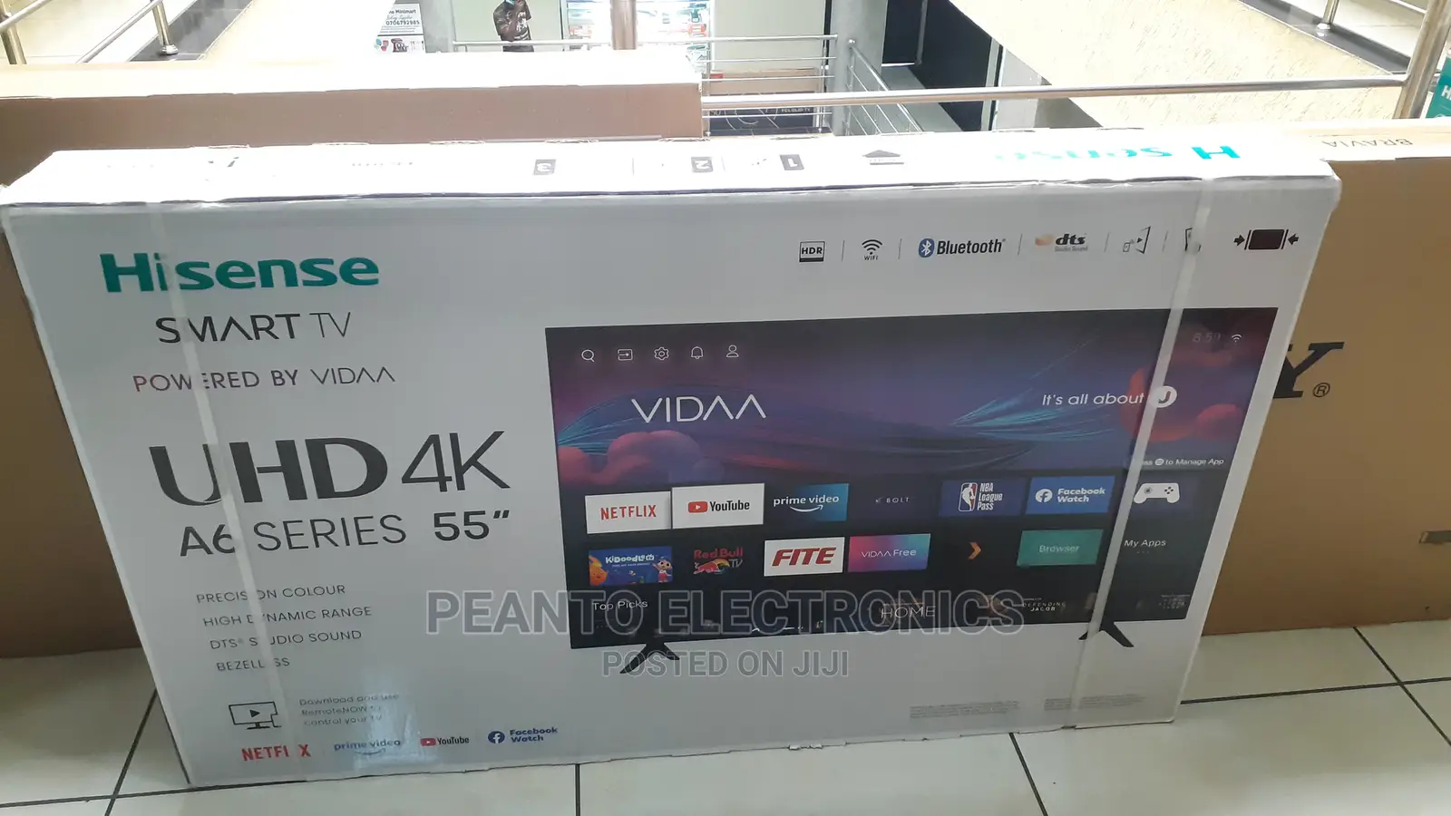 55′′ Hisense Smart UHD , 55A6G