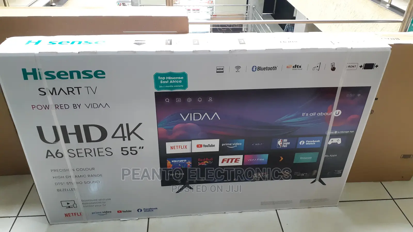 55′′ Hisense Smart UHD , 55A6G