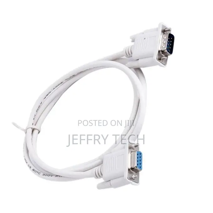 1.5M Male to Female Serial DB9 9-Pin Extension Cable RS232-