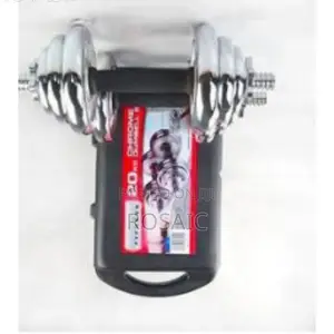 20 Kgs Dumbbells With Non- Slip Rubber Grip
