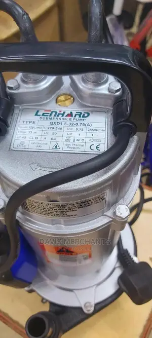 Lenhard 1hp Submersible Pump With Maximum Head of 33 Meters