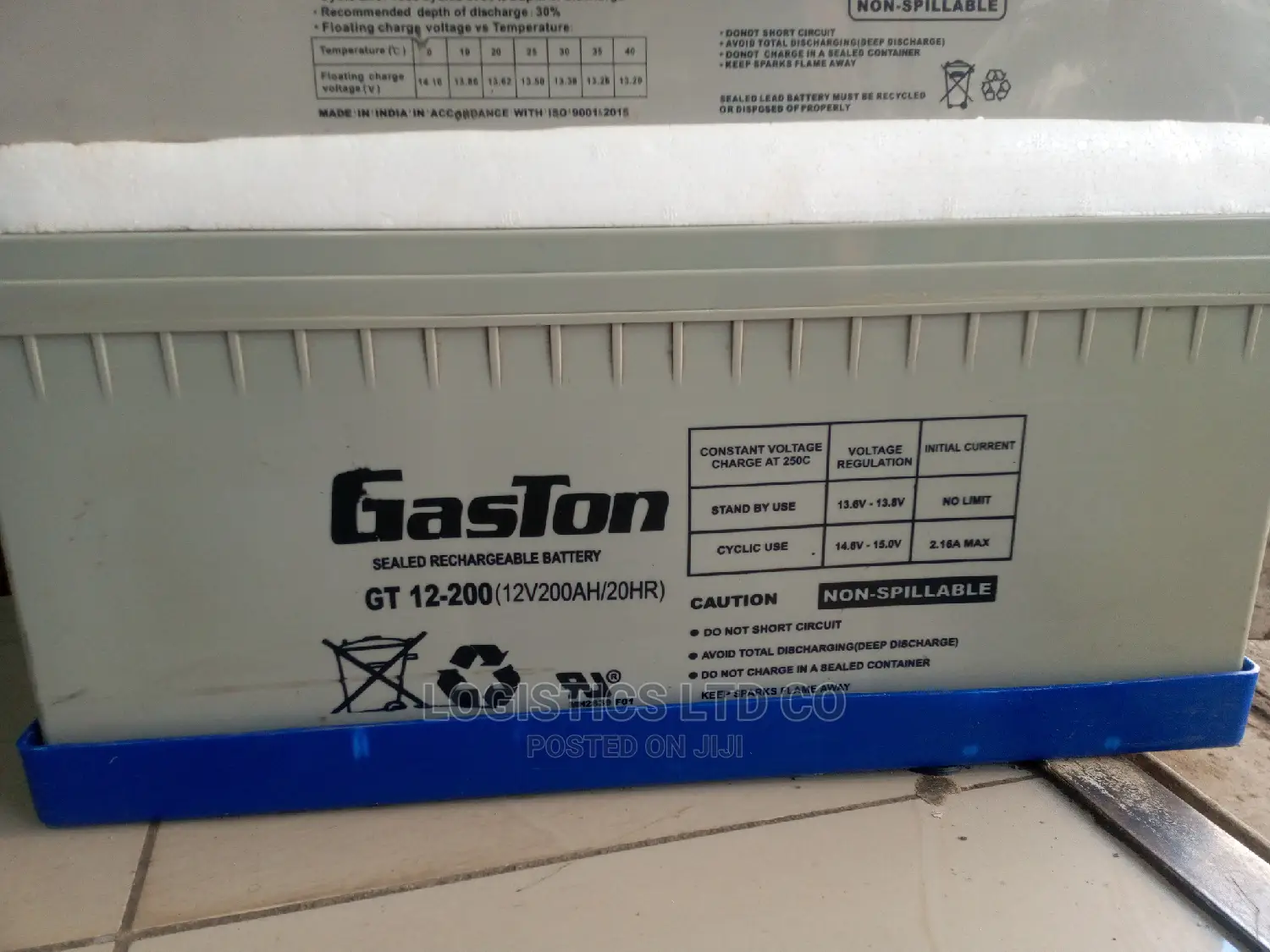 Original Gastone Battery 12v - 200ah Solar Battery