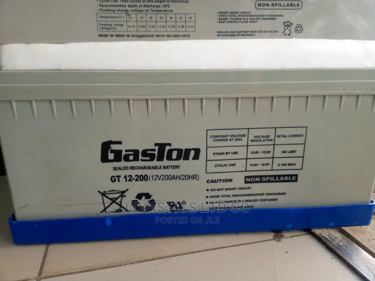 Original Gastone Battery 12v - 200ah Solar Battery