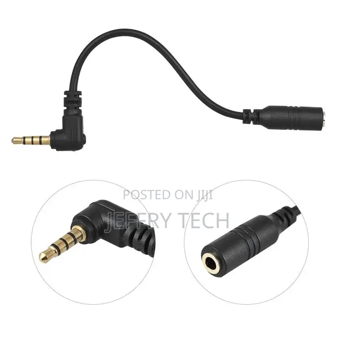 Microphone Adapter Cable Audio Stereo Converter
