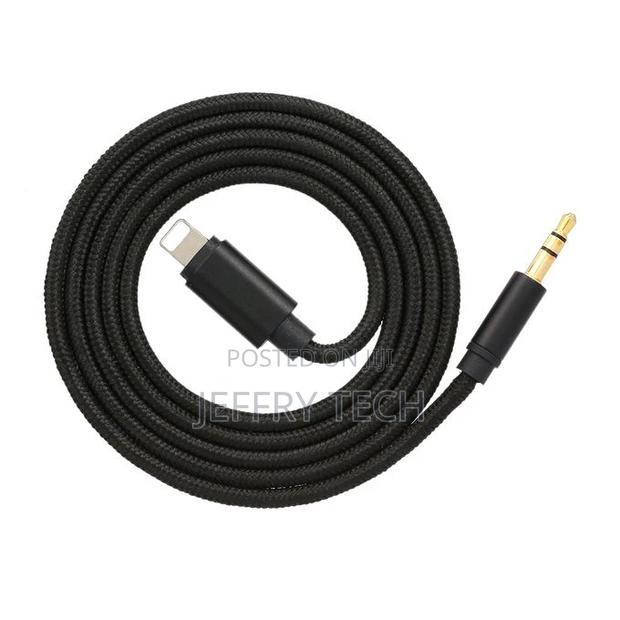 Lightning to 3.5mm Audio Cable Male AUX Stereo Wire Adapter - thumbnail 2