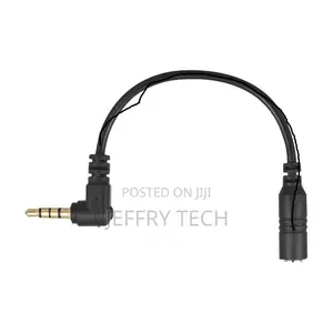 EY-S04 3.5mm 3 Pole TRS Female to 4 Pole TRRS Male 90 Degre