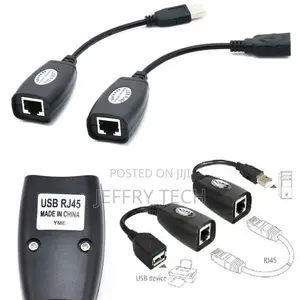 2pcs USB Male Female to CAT5 CAT6 RJ45 Lan Extender