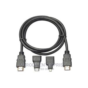 Generic HDMI Cable 3 In1 Adapter - Black - thumbnail 2
