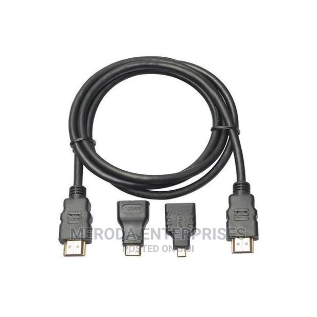 Generic HDMI Cable 3 In1 Adapter - Black - main view