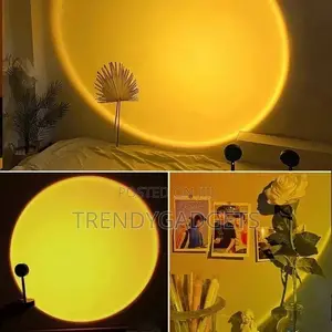Romantic Sunset Halo Floor Lamp USB Lamp
