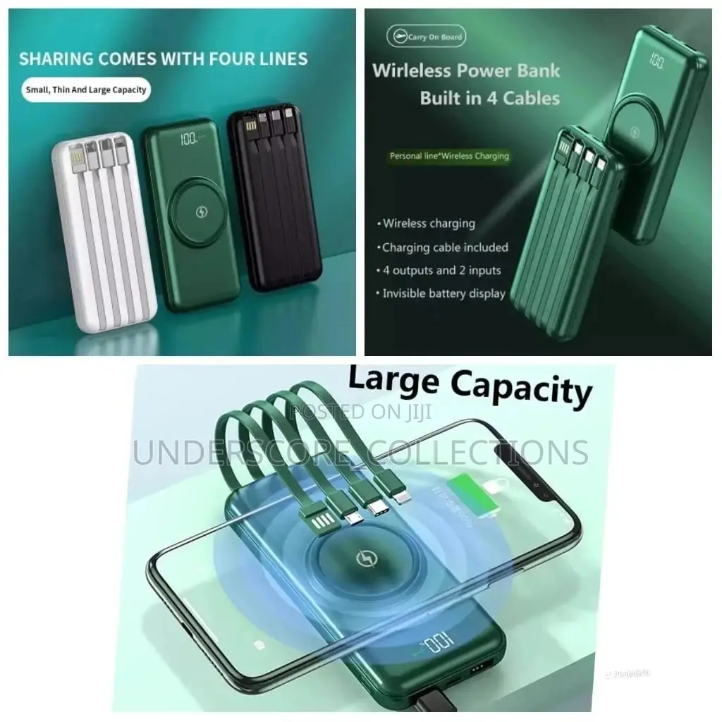 10000mah 4 Cable Power Bank*