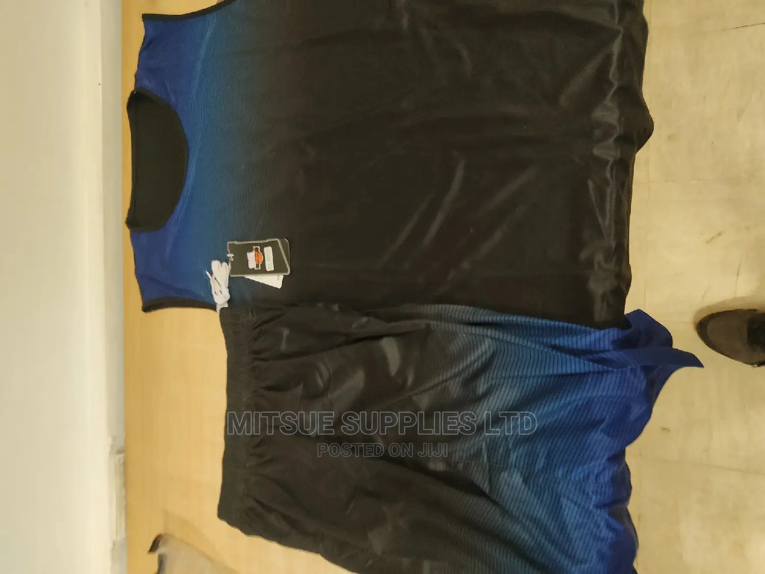 A Set of Dozen (12) Basketball Uniform Imported Blue Black