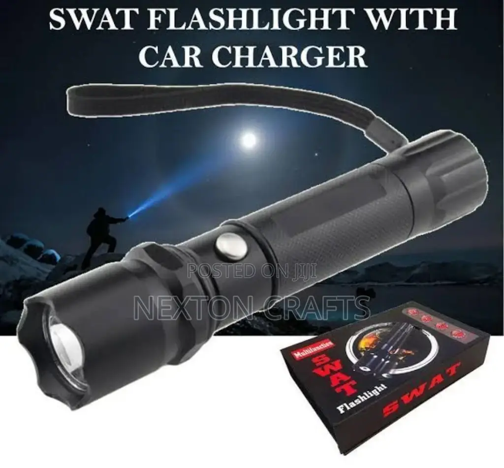 Swat Rechargeable Multifunction Flashlight , Torch