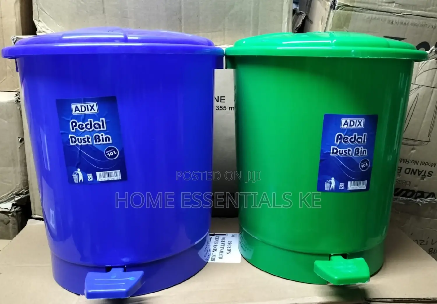 Adix Plastic Pedal Dust Bin Plain 10L