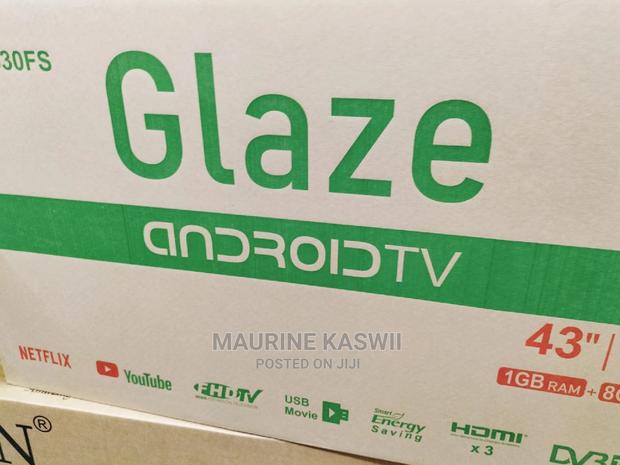 GLAZE 43 Inch Smart Android TV Netflix and You Tube