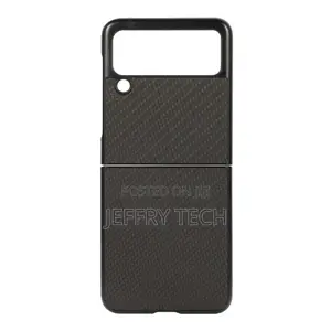 Carbon Fiber Case for Samsung Galaxy Z Flip3, Black