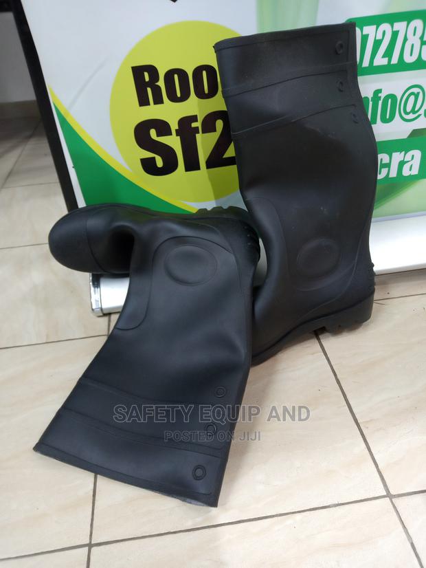 Industrial Gumboots-Black Steel Toe