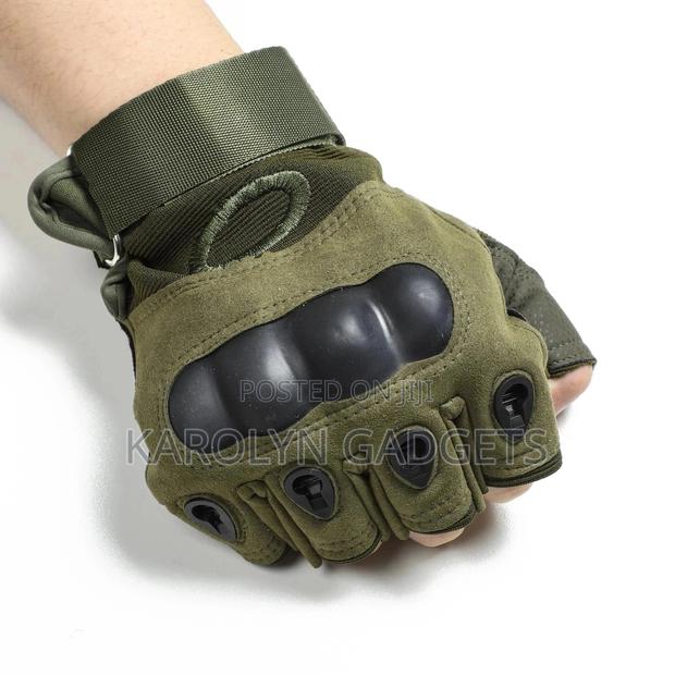 Fingerless Motorcycle Hard Knuckle Half Finger Gloves