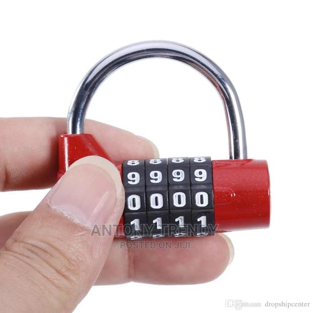 Red Combination Lock - main view