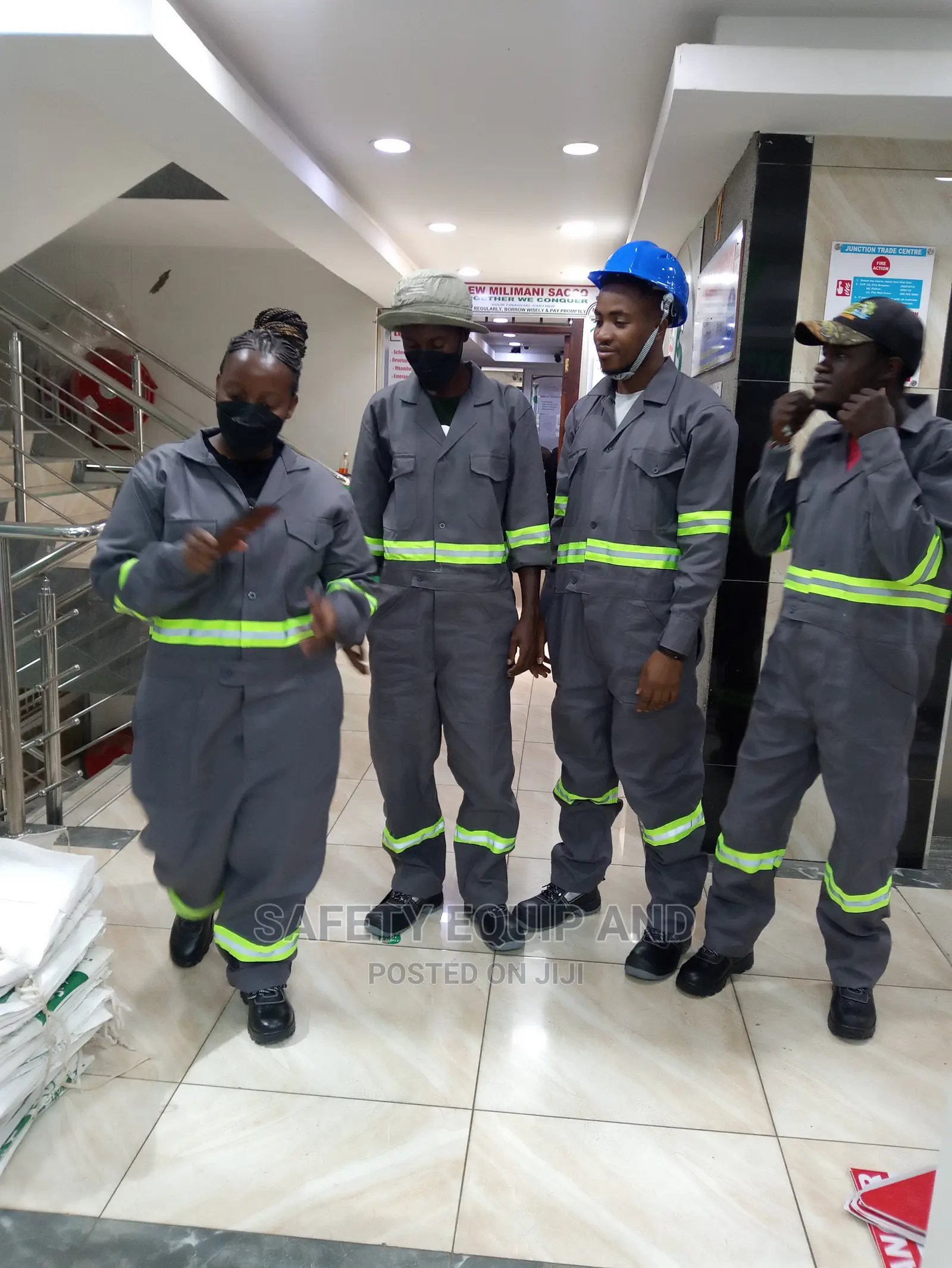 Grey Reflective Overalls-Pure Tetrex Fabric