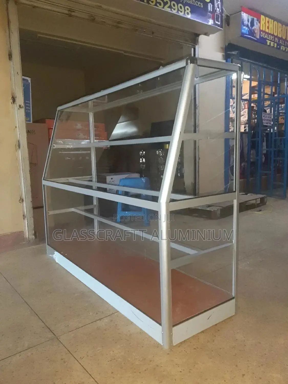 Tilted Aluminium Display