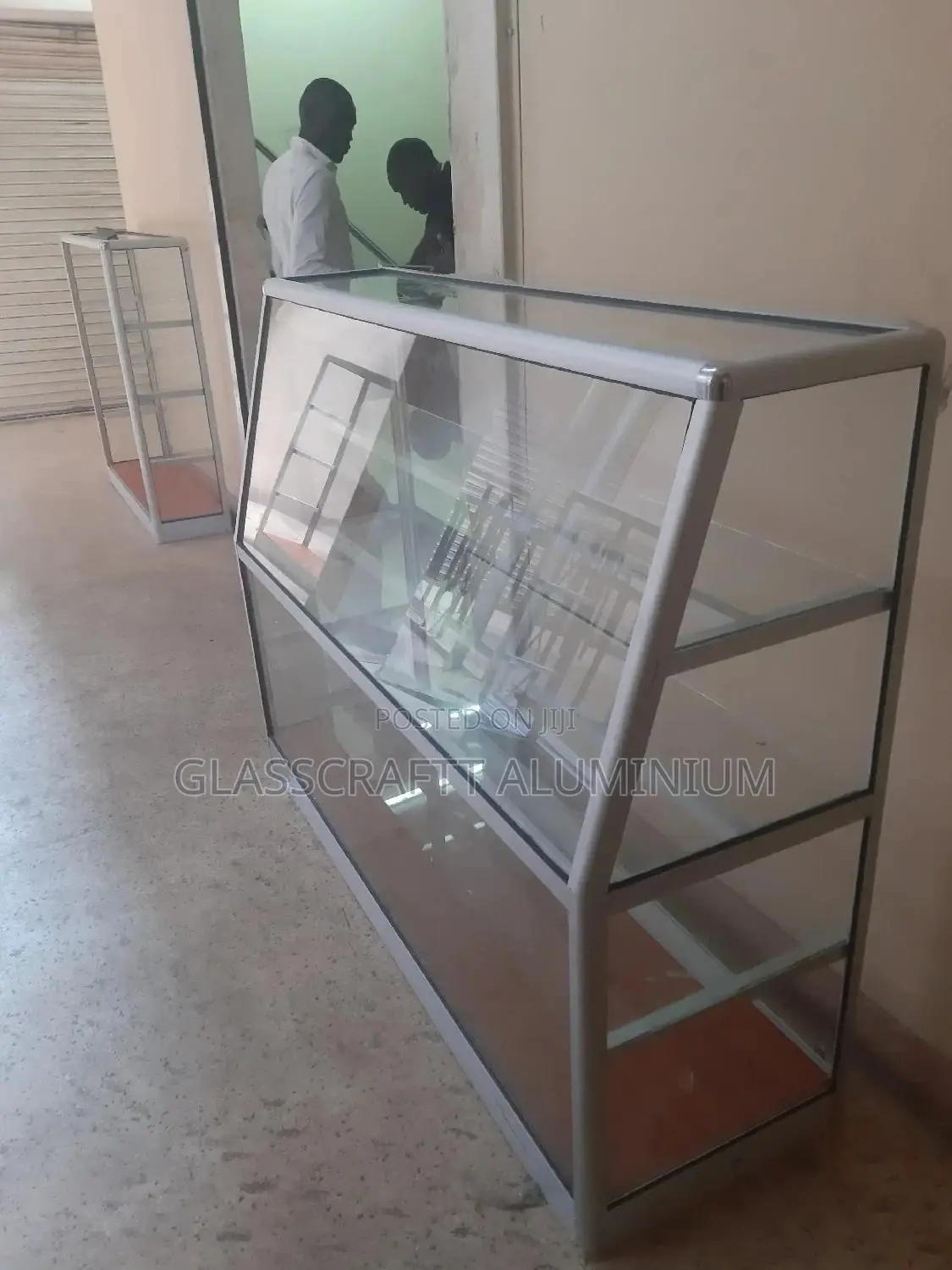 Tilted Aluminium Display