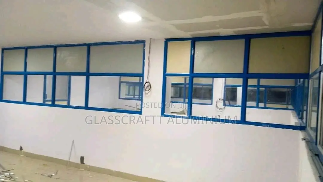 Blue Frames Office Partition