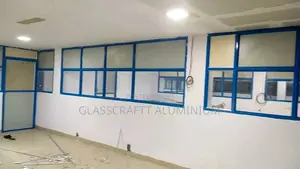 Blue Frames Office Partition