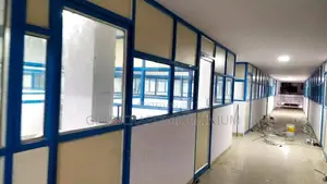 Blue Frames Office Partition