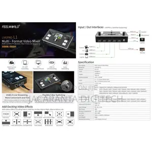 Feelworld Live Pro L1 Multicamera Video Switcher