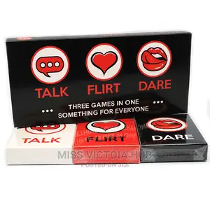 3 Games in 1: Talk, Flirt Dare Romantic Cards Adult Games