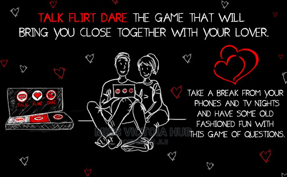 3 Games in 1: Talk, Flirt Dare Romantic Cards Adult Games