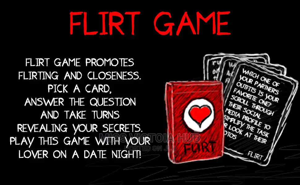 3 Games in 1: Talk, Flirt Dare Romantic Cards Adult Games