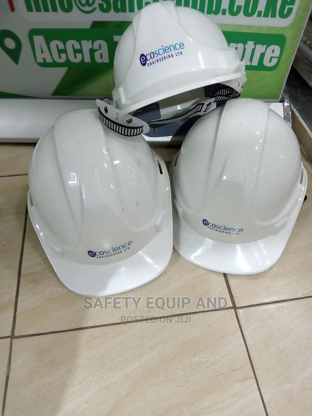 Safety Helmets-White-Printed - main view