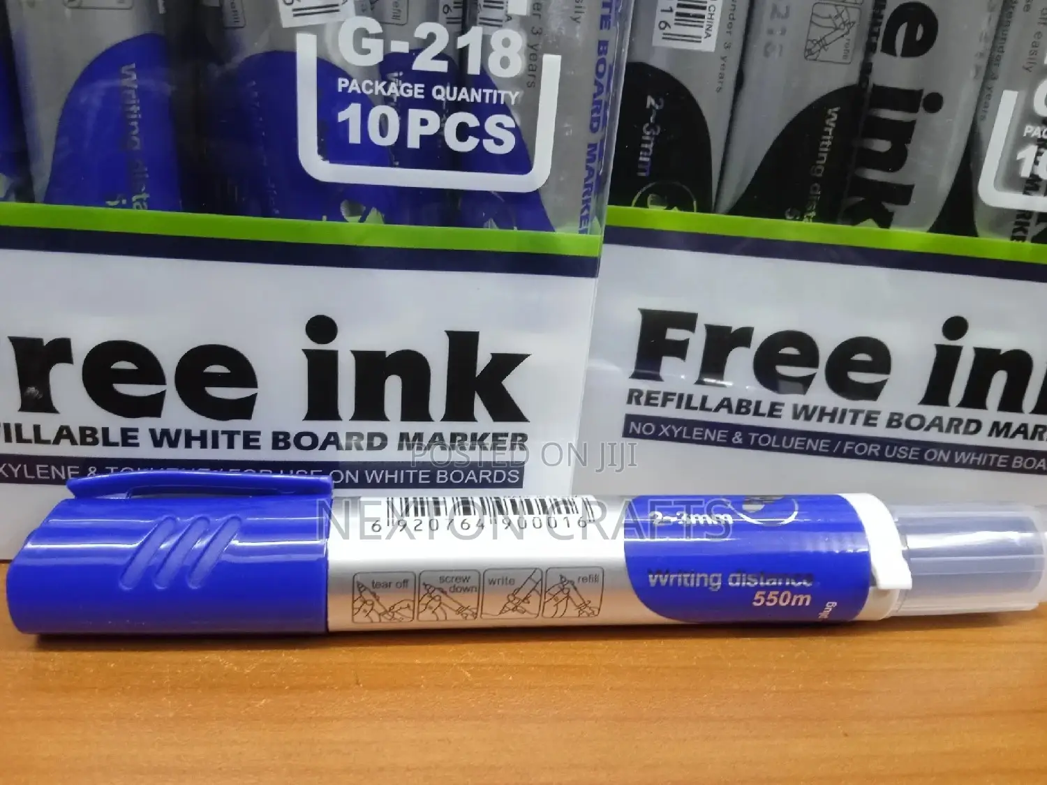 Free Ink Refillable Whiteboard Marker G-218 (Dozen)