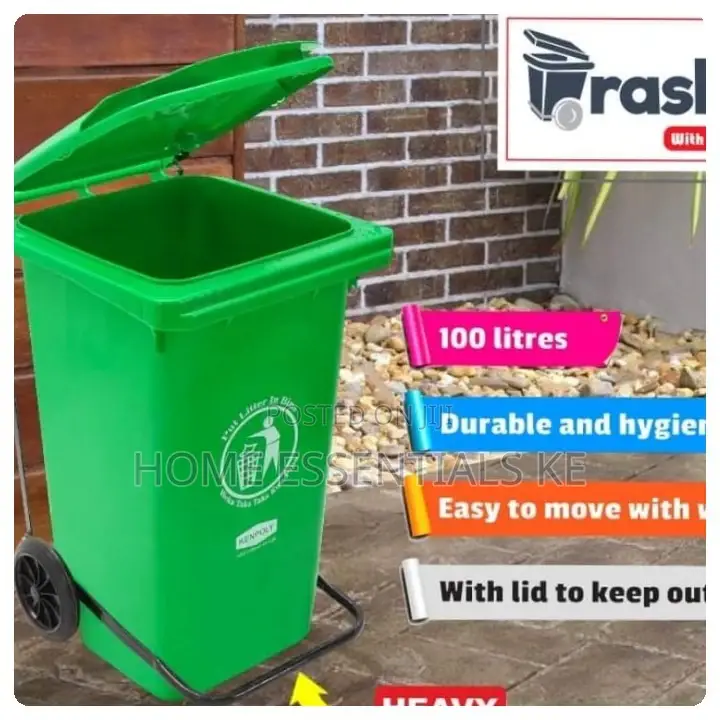 Heavy Duty Pedal Bin 100ltrs Per Piece