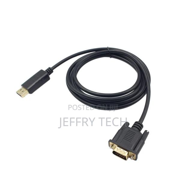 1.8M Male Display Port DP to VGA Male Adapter Cable - main view