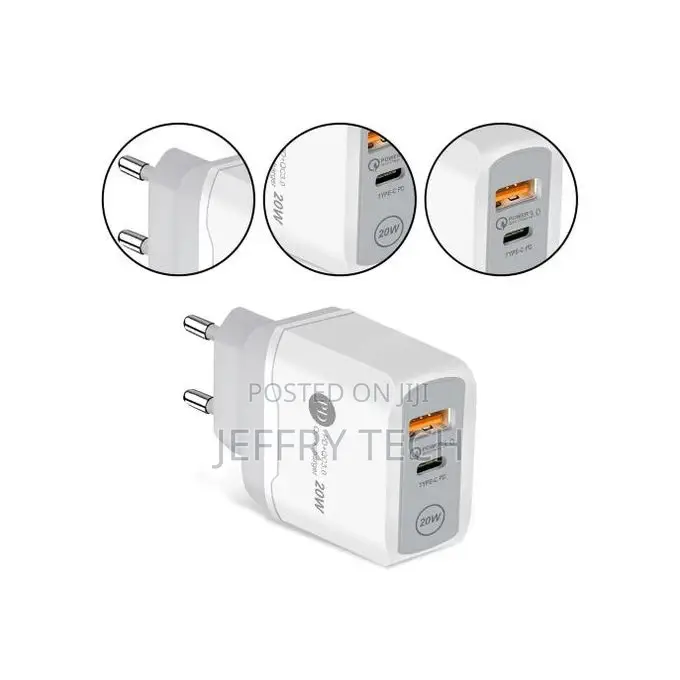 Fast Charger Generic USB Type-C PD QC3.0 20W Quick Charger