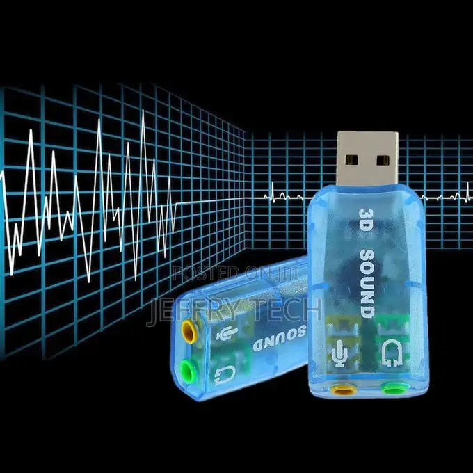 USB 1.1 Mic/Speaker Surround Sound 7.1 CH 3D Audio Card Ada