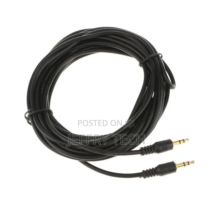 5meter 35mm Jack Aux Male to Male Stereo Audio Cable for Car