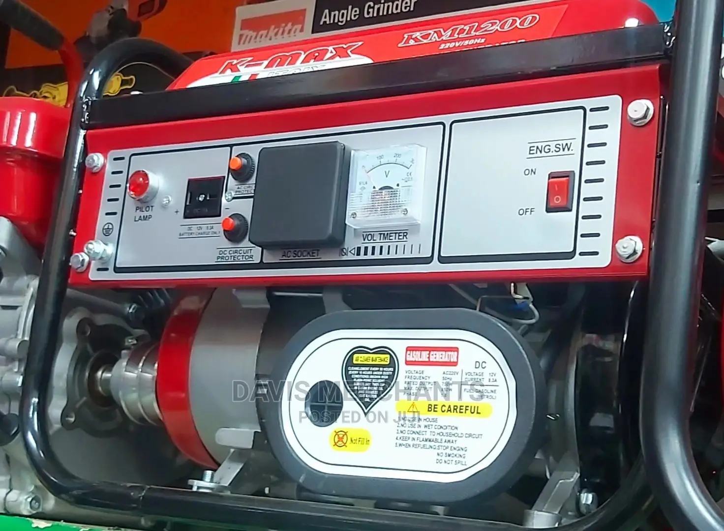2 Stroke Generator 850 Watts With Output Plug