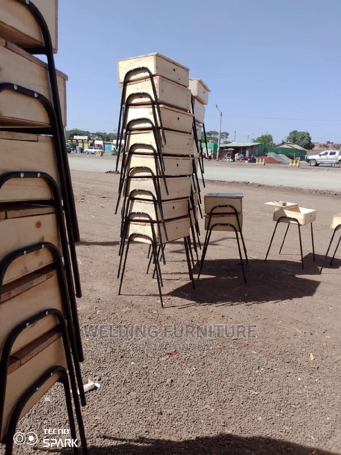 School Locker and Chairs