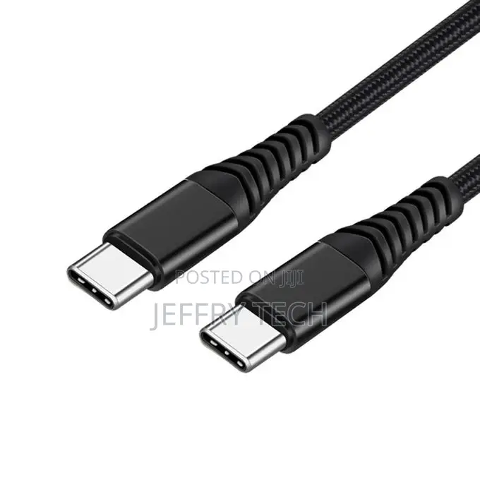 PD 60W USB 2.0 Type C to Type-C Fast Charging Cable-Black
