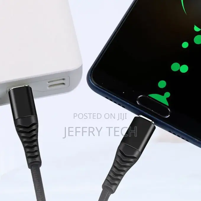 PD 60W USB 2.0 Type C to Type-C Fast Charging Cable-Black