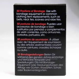 Sexy Game Cards Set- 50 Sexual Positions of Bondage Sex
