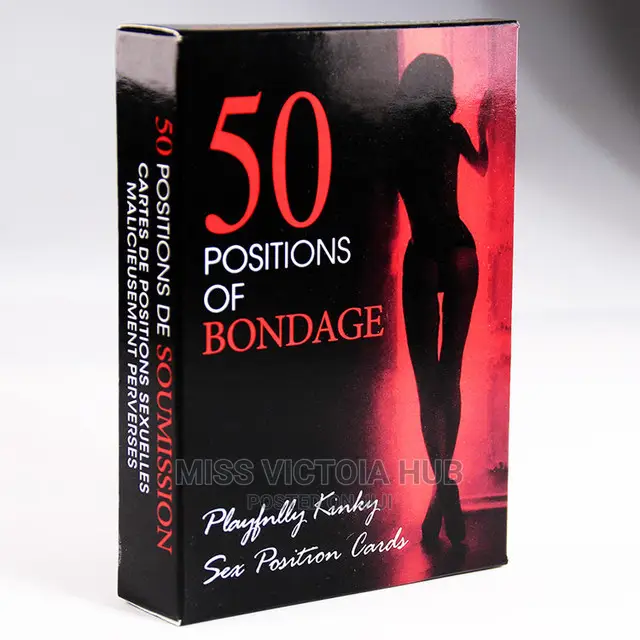 Sexy Game Cards Set- 50 Sexual Positions of Bondage Sex
